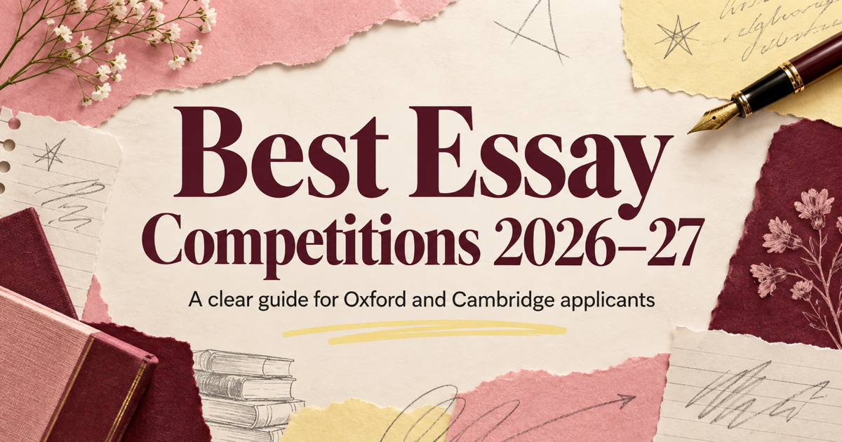 Editorial cover for the Best Essay Competitions 2026–27 guide